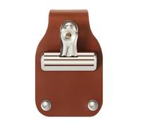 MotiveTech Livestock Number Holder for Horse Shows with Comfortable Clip, Dark Brown