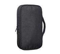 MotiveTech Makeup Brush Organizer Bag, Black, with Detachable Mesh Inner Pouch, Multifunctional Oxford Cloth, Spacious, L