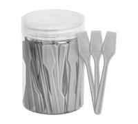 MotiveTech Makeup Spatulas Cosmetics Mixer Lightweight DIY Facial Spoon Skincare Jar, Grey