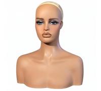 MotiveTech Mannequin Head Bust Realistic Look Female Mannequin Head Sturdy Neck and Shoulder Bust