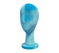 MotiveTech Mannequin Head for Displaying Hats, Glasses, Hairpieces, Headdresses, And Headphones, Blue