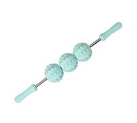 MotiveTech Massage Roller As A Body Massager and Back Roller. A Massage Tool with Massage Balls for The Targeted Release of Tension for Business People, Three Ball Green