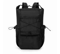 MotiveTech Men Waterproof Rucksack Hiking Daypack Travel Backpack Nylon Body With Practical Storage And Top Handle Suitable for outdoor hikes travel commuting, Black, Black, L