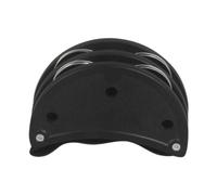 MotiveTech Metal Bell Foot Tambourine for Percussion And Rhythm, Black