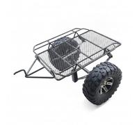 MotiveTech Metal Crawler trailer/10 Scale RC Crawler Trailer Flatbed for Trail Runs