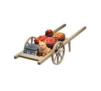 MotiveTech Miniature for Dollhouses, Scale 1:12, Mini Vegetable Stand, Model of A Vegetable Cart