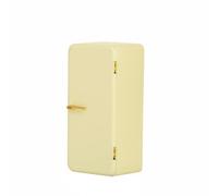 MotiveTech Miniature Play Fridge Dollhouse Refrigerator Kitchen Appliance Cabinet Metal Construction With Working Door And Shelves 1 12 Scale Sized At 13.5cm