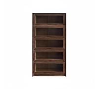 MotiveTech Miniature Storage Cabinet Dollhouse Cabinet Display Case Storage Shelf With Functional Mechanism And Neat Organization Suitable for Miniature, Walnut, style to 1