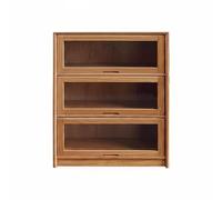 MotiveTech Miniature Storage Cabinet Dollhouse Cabinet Display Case Storage Shelf With Functional Mechanism And Neat Organization Suitable for Miniature, Cherry Wood, style to 5