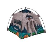 MotiveTech Miniature Tent for Dollhouse, 1:12 Scale, Mini Tent, Tiny Model, Dollhouse Camping Accessories, Tools, Green