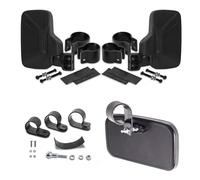 MotiveTech Mirror Set Wide Viewing Angle UTV Side Mirror Kit Rugged Vehicle Accessory for Rough-Terrain Driving, Trail Riding, UTV-4 And UTV-10 Combination