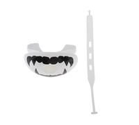 MotiveTech Mouthguard for Boxing, MMA, Kickboxing, Boxing And Thai Martial Arts, Thai Guard, Mouthpiece, Sports, Hockey, Mouthguard with Strap for Unisex, White Fang