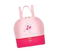 MotiveTech Multifunctional Ballet Backpack for Girls, Ideal for Gymnastics Trips, Pink Rose Red