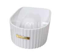 MotiveTech Nail Soaking Container for Acrylic Nail Removal, Gel Polish Cleaning Tool, White