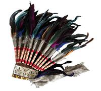 MotiveTech Native American Chief Headdress Fancy Dress Hair Decoration Cosplay Headwear, Colorful