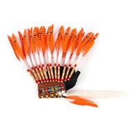 MotiveTech Native Headdress Feather Headdress for Performance Party, Yellow White