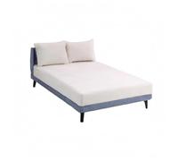 MotiveTech OB11 Doll Bed Blue-Gray 1:12 Scale Dollhouse Bed Solid Wood
