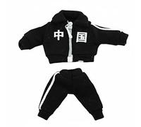 MotiveTech OB11 Doll Clothes Sporty Design OB11 Doll Tracksuit Realistic details BJD Tracksuit Set for Hobbyists, Display , Black