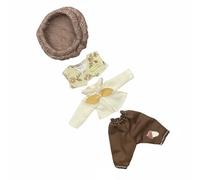 MotiveTech OB11 Doll Outfit Includes Accessories 1/8 BJD Clothes Set Multiple Designs Available BJD Doll Clothes Set for Hobbyists, Imaginative Play , Dark Khaki Pants SET