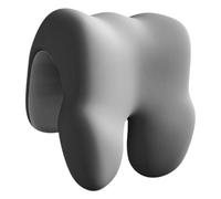 MotiveTech Office Chair Neck Support Head Rest Desk Pillow Pillow for Back & Side Slee at Work Memory Foam Washable Cover, Grey