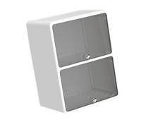MotiveTech Office Organizer Desktop Storage Box Space Saving with Lid for Home Files Storage Container, black 33.2x24.5x45cm