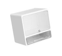 MotiveTech Office Organizer Desktop Storage Box Space Saving with Lid for Home Files Storage Container, wihte 33.2x24.5x33cm