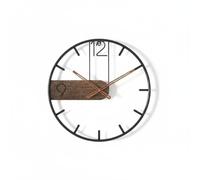 MotiveTech Outdoor Wall Clock Round Clock Metal Operated Easy Reading Numbers Suitable for apartments condos common areas 50cm