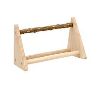 MotiveTech Parrot Play Stand Table Playstand Training, Standing Chewing Toys, Sleeping Play Stand Bird Perch for Finch Small Cockatiels, without cup