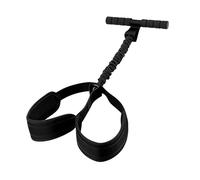 MotiveTech Pedal Resistance Band,Tension Rope Sit up Exercise Foot Rest for Sports Arm Workout, Black
