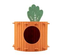 MotiveTech Pet House Carrot Bed for Indoor Cats Hideaway And Play Zone, 33cmx33cmx26cm