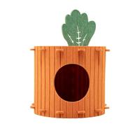 MotiveTech Pet House Carrot Bed for Indoor Cats Hideaway And Play Zone, 33cmx33cmx34cm