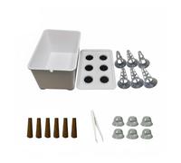 MotiveTech Planter Indoor Garden System Planter Box Soilless Growing Kit Starter Kit PP Design for Efficient and Easy Cleaning suitable for countertops windowsills kitchens small homes, White