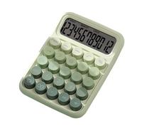 MotiveTech Pocket Calculator with Mechanical Switch, Portable Calculator with Ergonomic Design, 16 X 11.5 Cm Display for Basic Numerical Calculations, Gradient Green