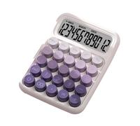MotiveTech Pocket Calculator with Mechanical Switch, Portable Calculator with Ergonomic Design, 16 X 11.5 Cm Display for Basic Numerical Calculations, Gradient Purple