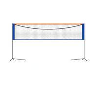 MotiveTech Portable Badminton Net, Height Adjustable Net, Indoor Outdoor Volleyball Pickleball Net, with Carry Bag for Backyard Games, Advanced Frosted Process 5.1m Specification - Full Gift Pack