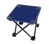 MotiveTech Portable Camping Stool, Lounger, Footrest, Mini Folding Stool, Footrest, Camping Stool for Park, Lounge, Festival, Travel, Beach, Dark Blue