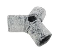 MotiveTech Portable Cat Tunnel Tube with Toy Ball for Indoor Activities, Gray