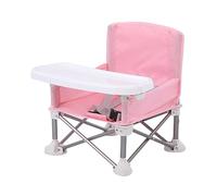 MotiveTech Portable for Babies, Compact Feeding Chair with Tray and Travel Bag, Pink