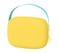 MotiveTech Portable Makeup Storage Bag with Zipper, Lightweight Cosmetic Pouch for Women, Yellow
