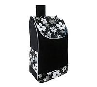 MotiveTech Portable Shopping Bag Foldable Heavy Duty Replacement Bag Shopping Bag Reusable Waterproof Shopping Cart Collapsible, black