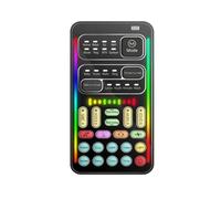 MotiveTech Portable Sound Card Multifunctional Voice-Changing Sound Card Adjustable Mobile and Computer Audio Adapter for Interactive Media Fans, Style A