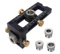 MotiveTech Positioning Guide with Bushings Multi-Function Drill Guide with Sleeves Precision for Woodworkers, Carpenters
