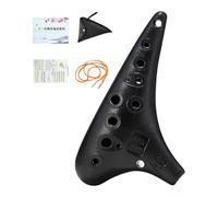 MotiveTech Practical 12-hole Guitar with Carrying Strap And Storage Bag, Tuning, Ideal for Beginners And - A Great Gift!, Black