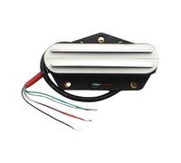 MotiveTech Professional Lightweight Rail Electric Guitar Humbucker Bridge Pickup for Acoustic Guitar And Ukulele, White 9K