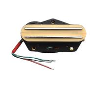 MotiveTech Professional Lightweight Rail Electric Guitar Humbucker Bridge Pickup for Acoustic Guitar And Ukulele, Yellow 16K
