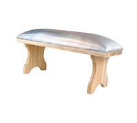 MotiveTech PU Nail Arm Rest, 35 X 12 X 16 Cm, Portable Manicure Cushion, Acrylic Nail Holder, for Personal Home Use Or DIY, silver