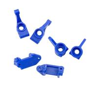 MotiveTech RC Car Upgrade Parts Steering Rear Stub Axle Carriers Replacement Nylon Front Caster Blocks, Blue