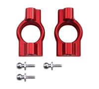 MotiveTech RC Wheel Blocks, Aluminum Alloy, Professional Repair, 1:24 Scale Upgrade Parts for Cars, Trucks And Others, Red