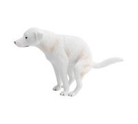 MotiveTech Realistic Labrador Dog Figurine Toy Hand Painted Figure Desk Kids Gift Lifelike Puppy for Pet Enthusiasts Fireplace Hotel