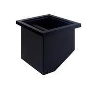 MotiveTech Recessed Puck Bin Shock Absorbent Stainless Steel Dump Bin for Cafes